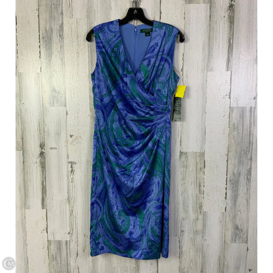 Dress Party Short By Lauren By Ralph Lauren In Blue & Green, Size: 6