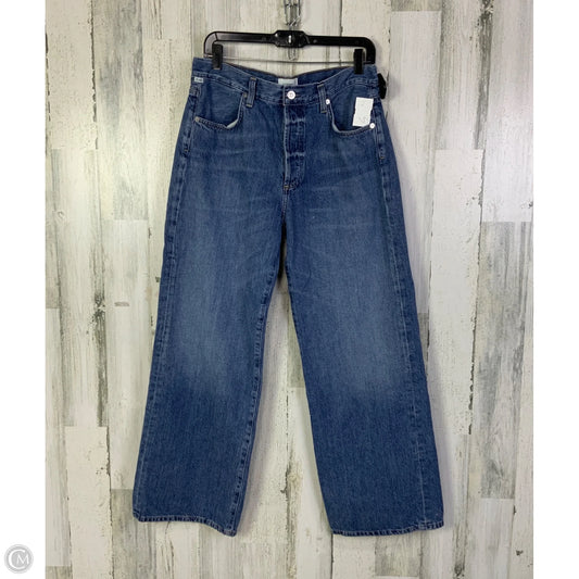 Jeans Wide Leg By Citizens Of Humanity In Blue Denim, Size: 8