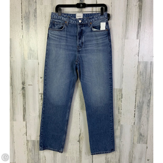 Jeans Straight By Reformation In Blue Denim, Size: 8
