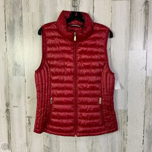 Vest Puffer & Quilted By Tommy Hilfiger In Red, Size: L