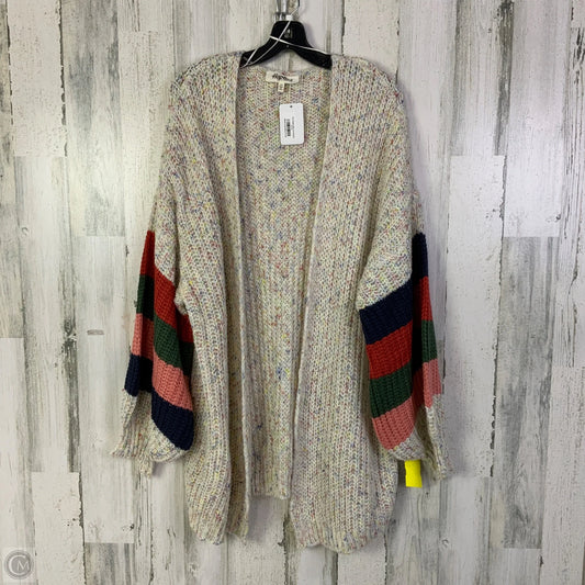 Sweater Cardigan By Haptics In Multi-colored, Size: 2x