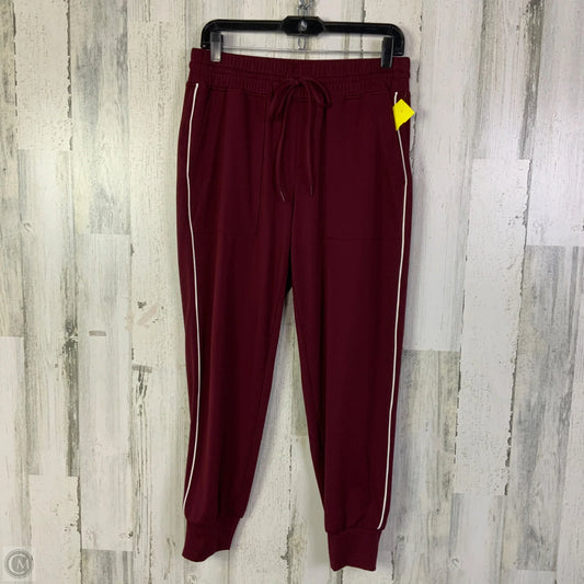 Athletic Pants By Lou And Grey In Maroon, Size: M