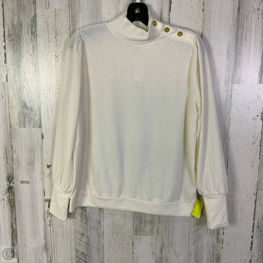 Top Long Sleeve By Banana Republic In Cream, Size: S