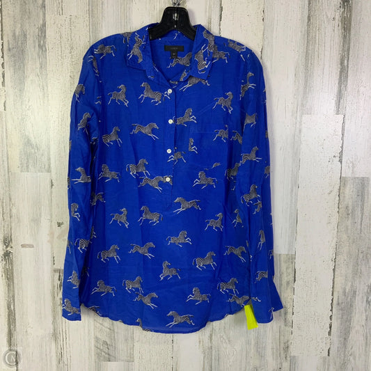 Top Long Sleeve By J. Crew In Blue, Size: S
