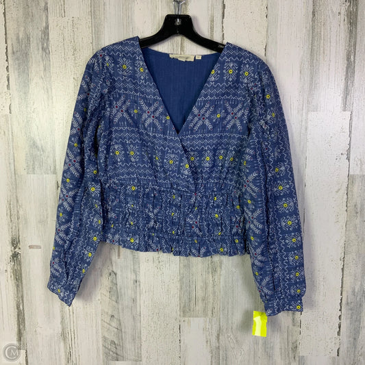 Top Long Sleeve By Forever That Girl In Blue, Size: S
