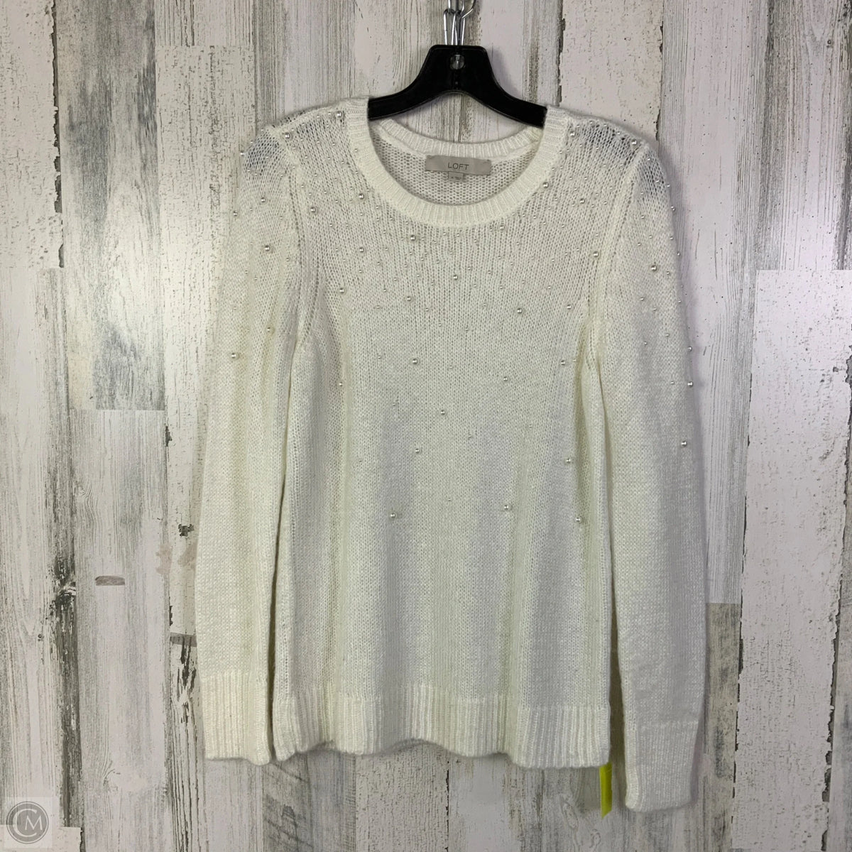 Sweater By Loft In White, Size: M