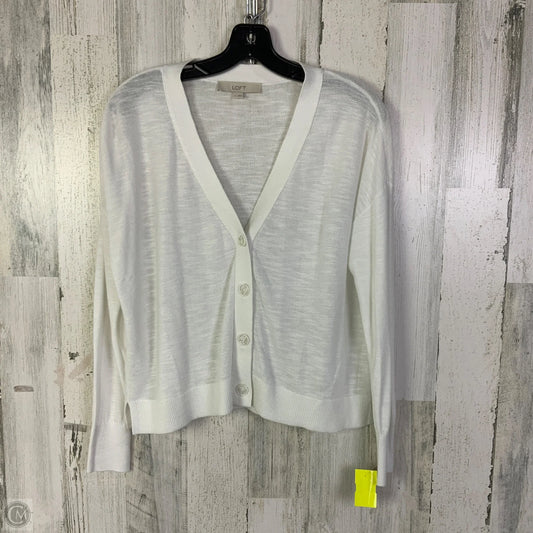 Cardigan By Loft In White, Size: S