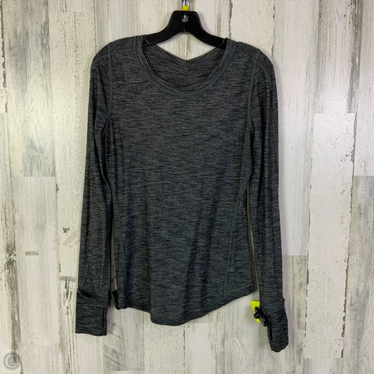 Athletic Top Long Sleeve Crewneck By Lululemon In Grey, Size: S