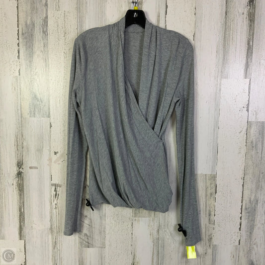 Athletic Top Long Sleeve Crewneck By Lululemon In Grey, Size: S