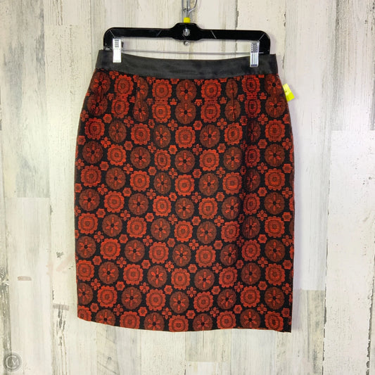 Skirt Mini & Short By Boden In Black & Orange, Size: 8