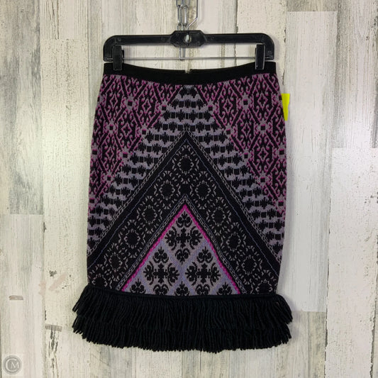 Skirt Mini & Short By Sleeping On Snow In Black & Pink, Size: 8