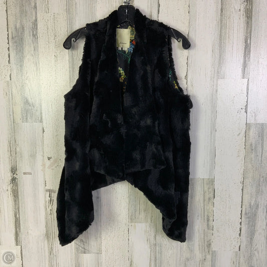 Vest Faux Fur & Sherpa By Elevenses In Black, Size: M