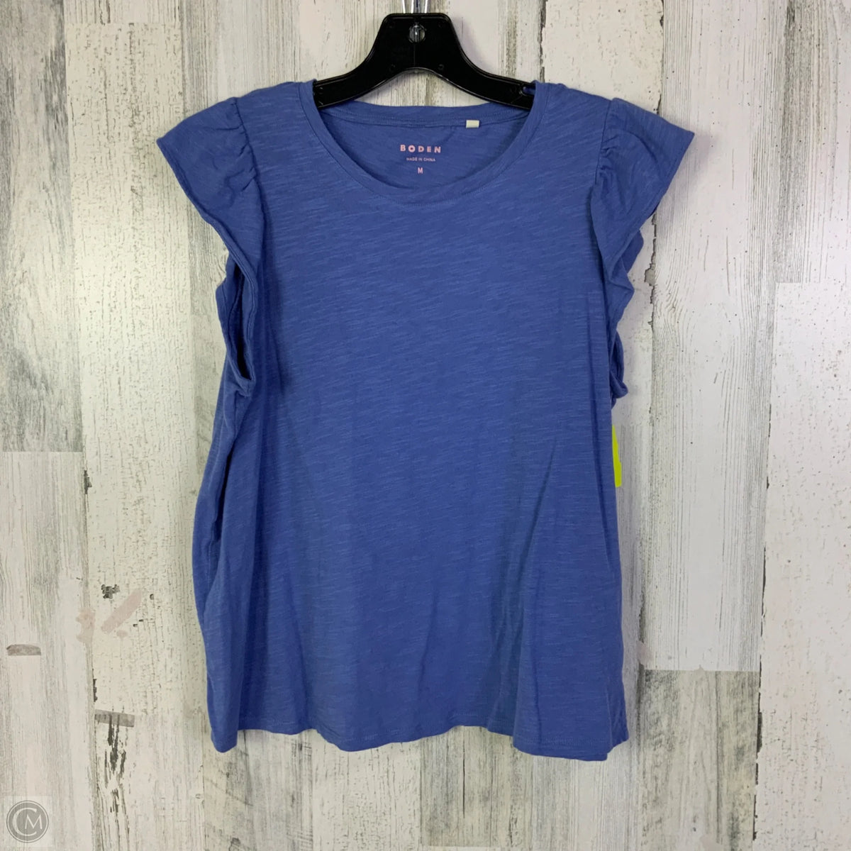 Top Short Sleeve Basic By Boden In Blue, Size: M