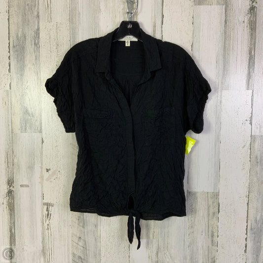 Top Short Sleeve By Cloth & Stone In Black, Size: M