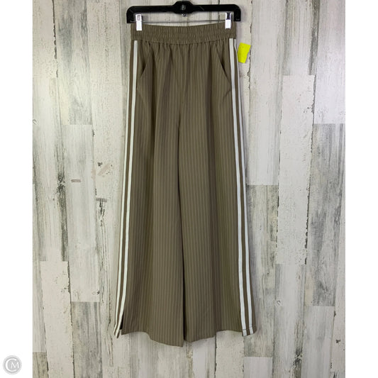 Pants Wide Leg By Evereve In Tan & White, Size: 0