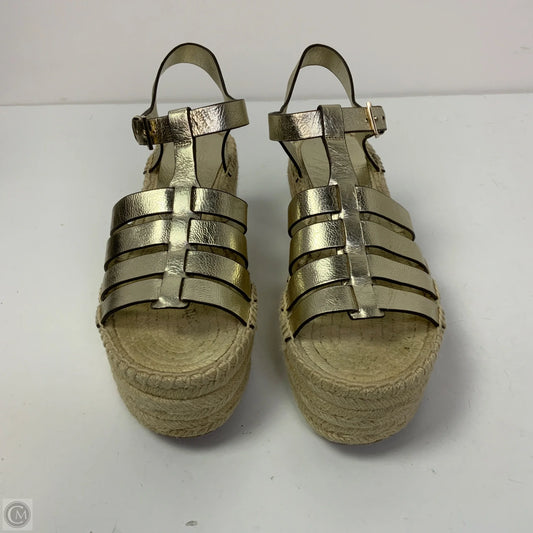 Sandals Designer By Tory Burch In Gold, Size: 7