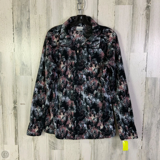 Athletic Jacket By Columbia In Black & Pink, Size: L