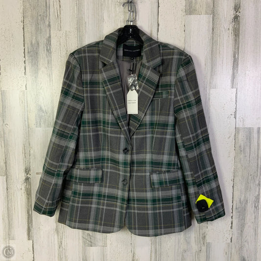 Blazer By English Factory In Green & Grey, Size: M