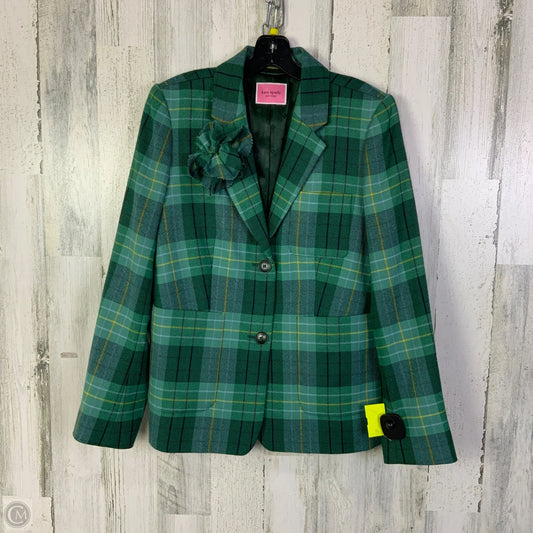 Blazer Designer By Kate Spade In Green, Size: M