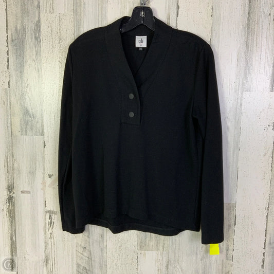 Top Long Sleeve Basic By Cabi In Black, Size: Xs