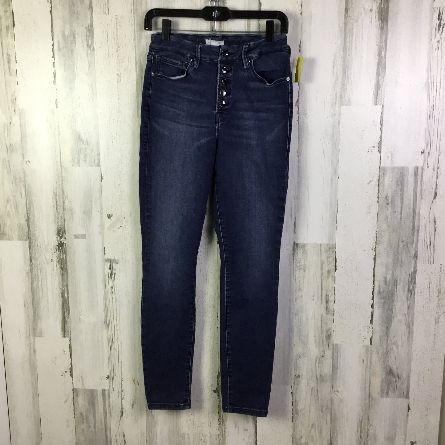 Jeans Skinny By Good American In Blue Denim, Size: 6