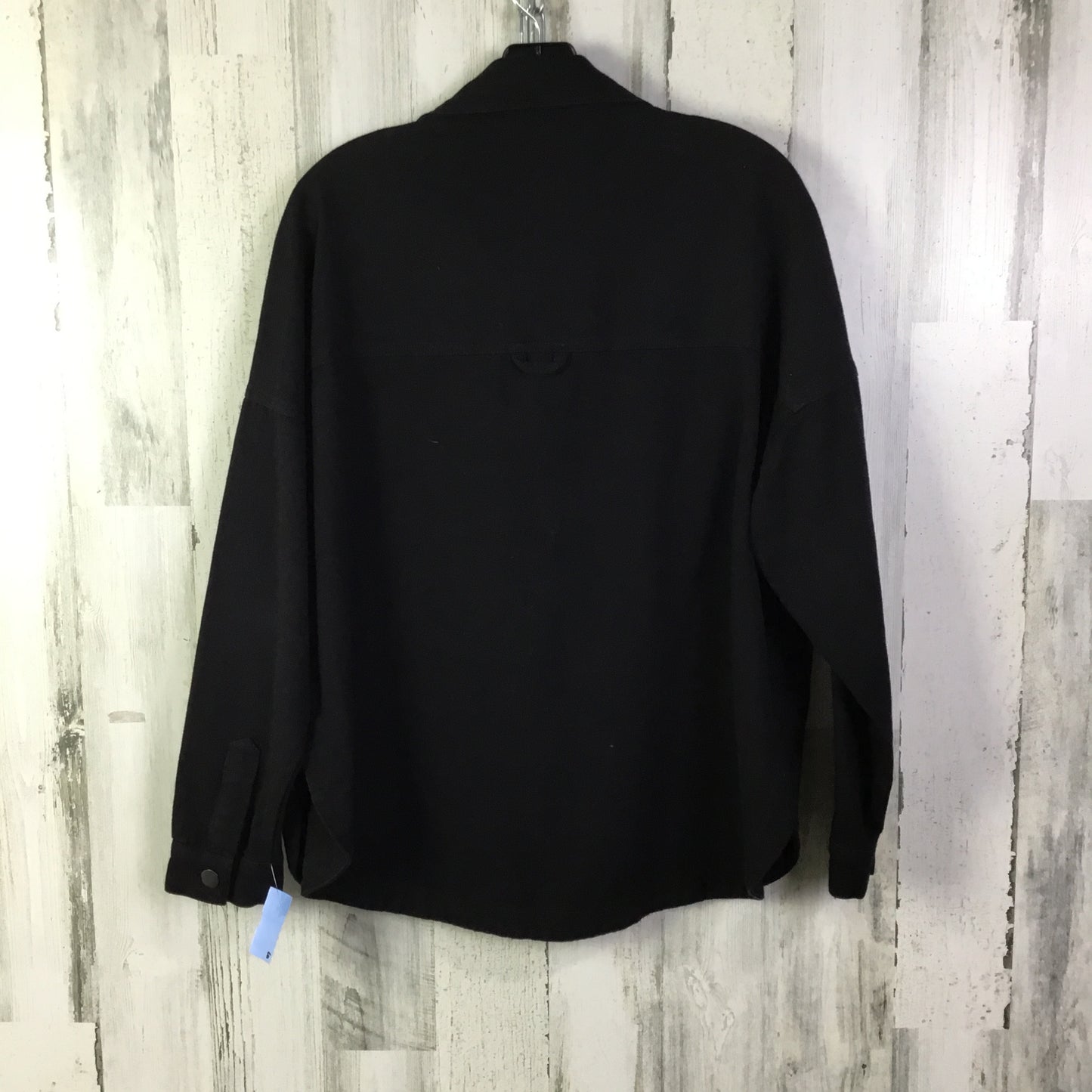 Jacket Shirt By Clothes Mentor In Black, Size: S