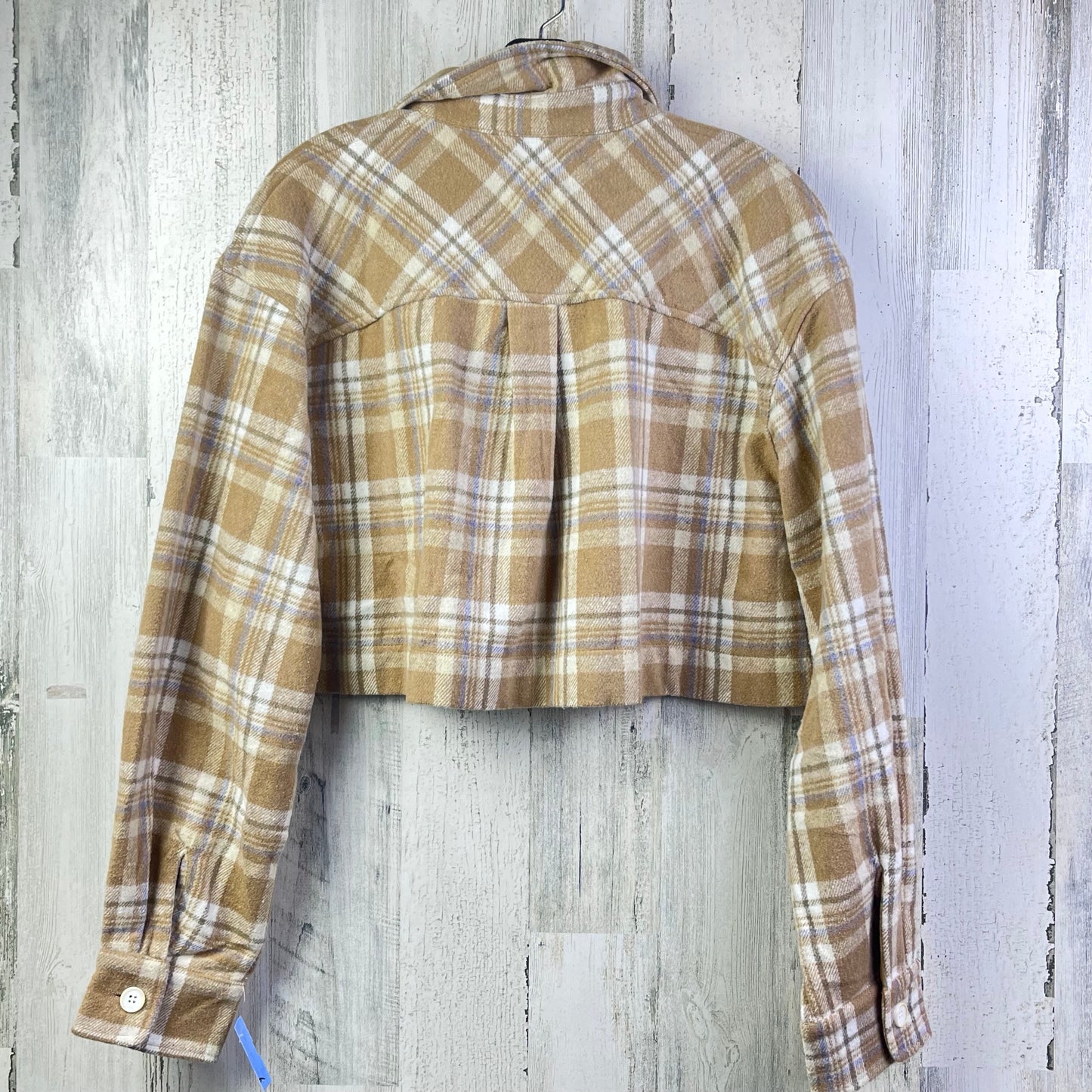 Jacket Shirt By Mable In Tan, Size: M