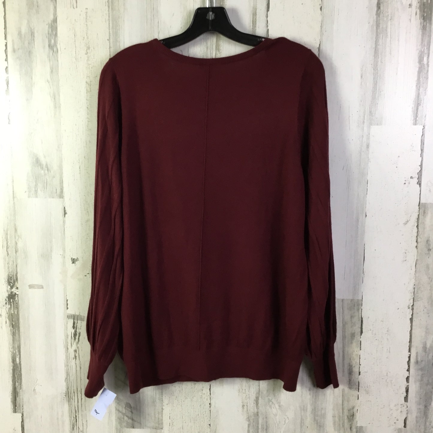 Sweater By Chicos In Maroon, Size: L