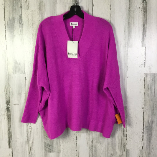 Sweater By Clothes Mentor In Pink, Size: L
