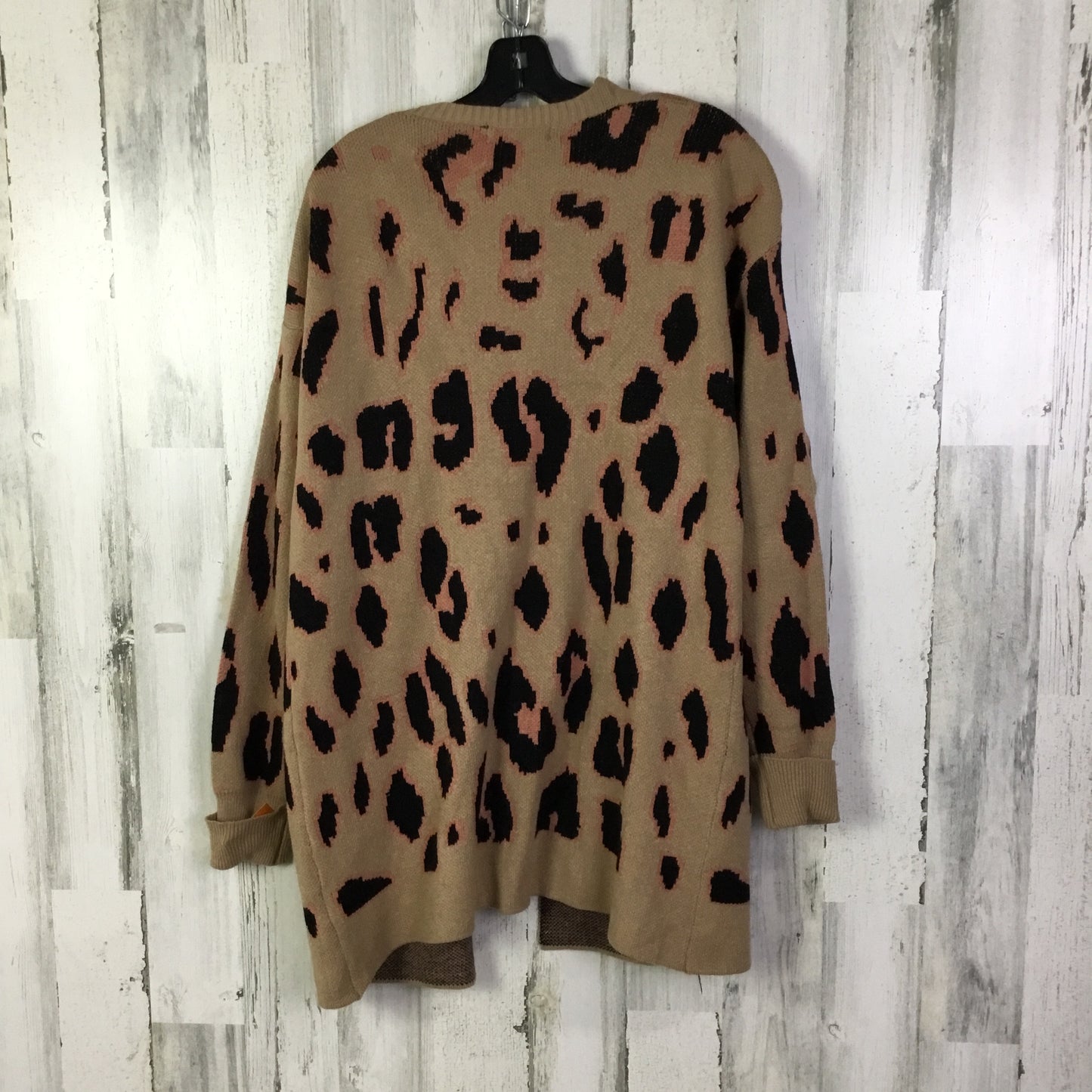 Sweater Cardigan By Clothes Mentor In Brown, Size: L