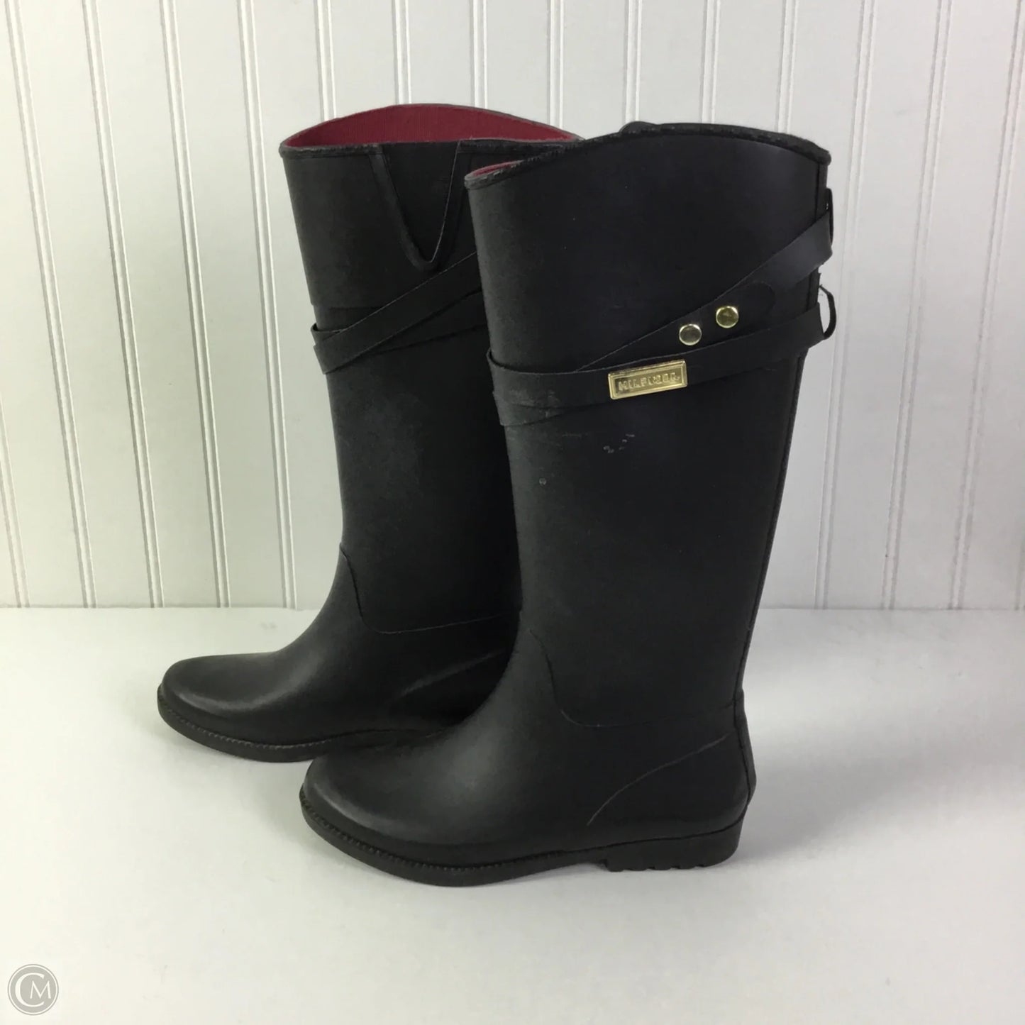 Boots Rain By Tommy Hilfiger In Black, Size: 6