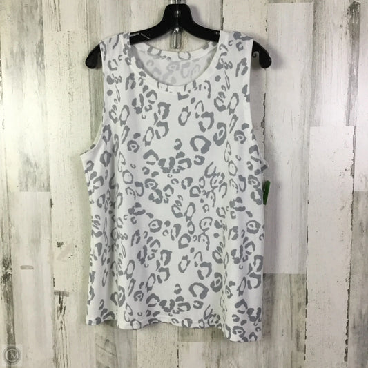 Top Sleeveless Basic By Clothes Mentor In White, Size: Xl