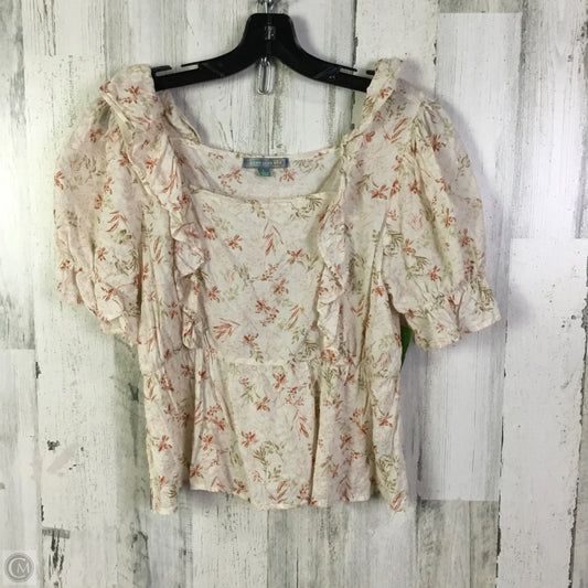 Top Short Sleeve By Good Luck Gem In Pink, Size: L