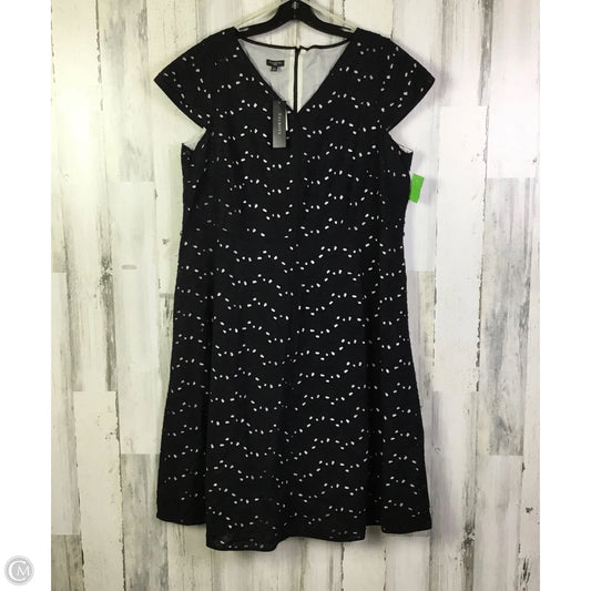Dress Casual Midi By Talbots In Black, Size: Xl