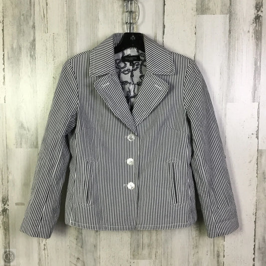Blazer By Talbots In Blue & White, Size: M