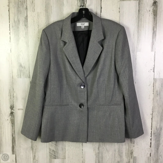 Blazer By Le Suit In Grey, Size: Xl