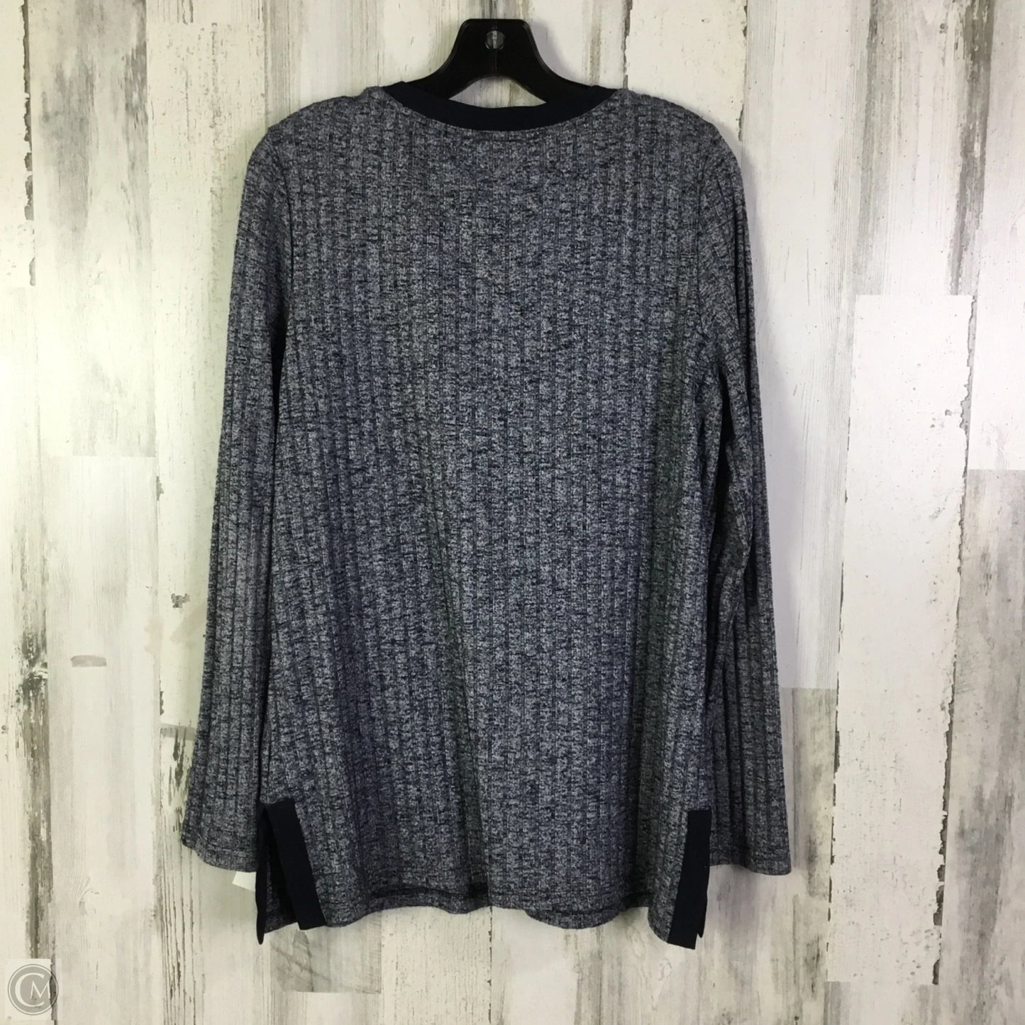 Top Long Sleeve By Jones New York In Navy, Size: Xl