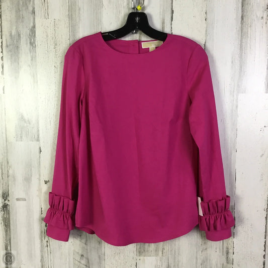 Top Long Sleeve By Michael By Michael Kors In Pink, Size: Xs