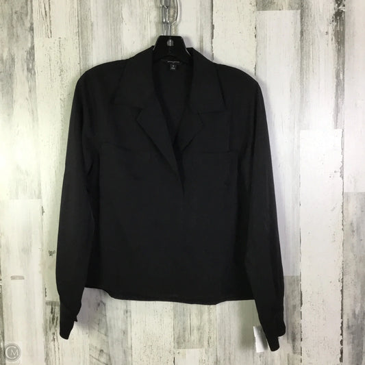 Blouse Long Sleeve By Banana Republic In Black, Size: S