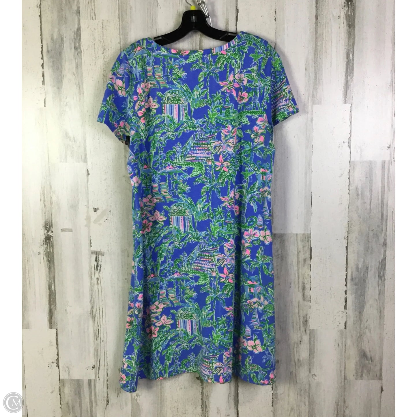 Dress Designer By Lilly Pulitzer In Blue & Pink, Size: L