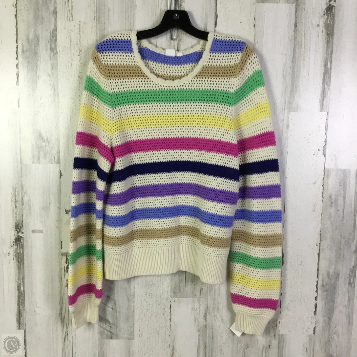 Sweater By Gap In Cream, Size: L