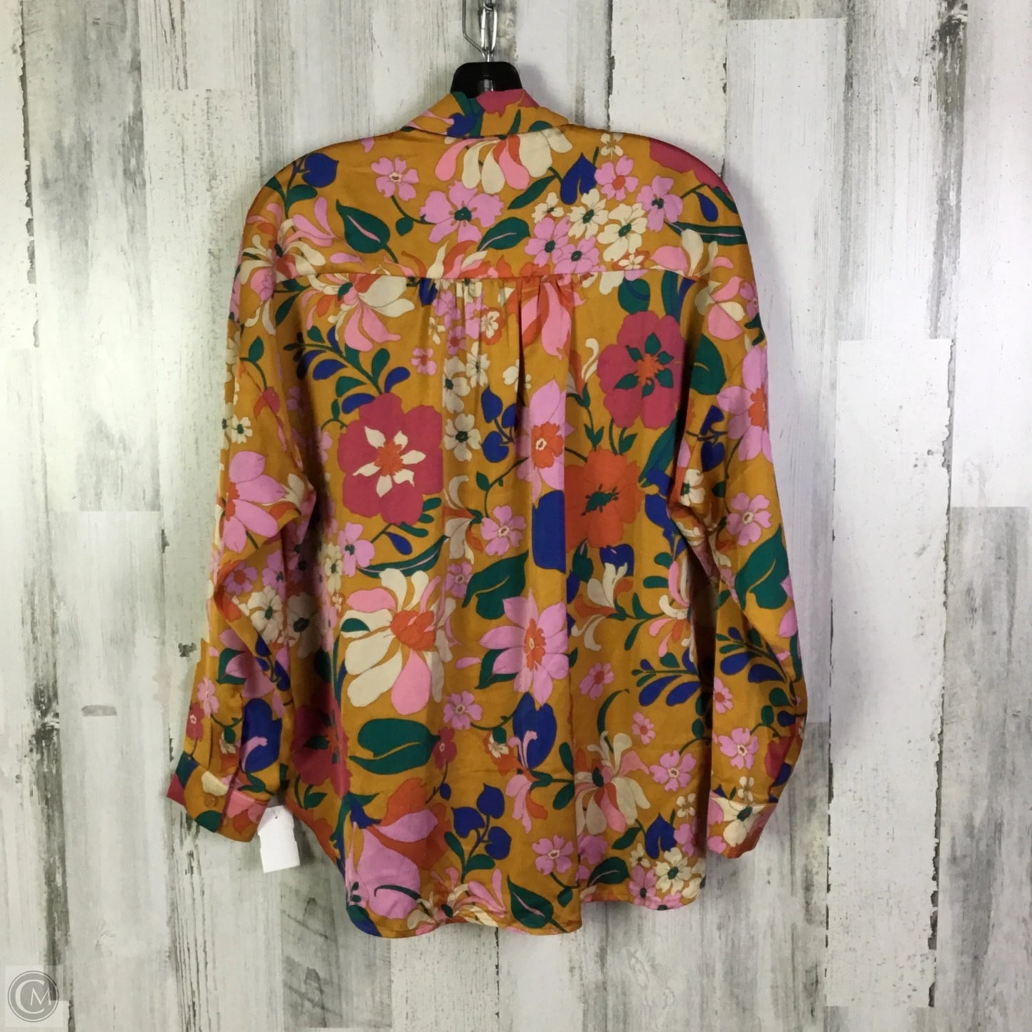 Blouse Long Sleeve By Jodifl In Multi-colored, Size: S