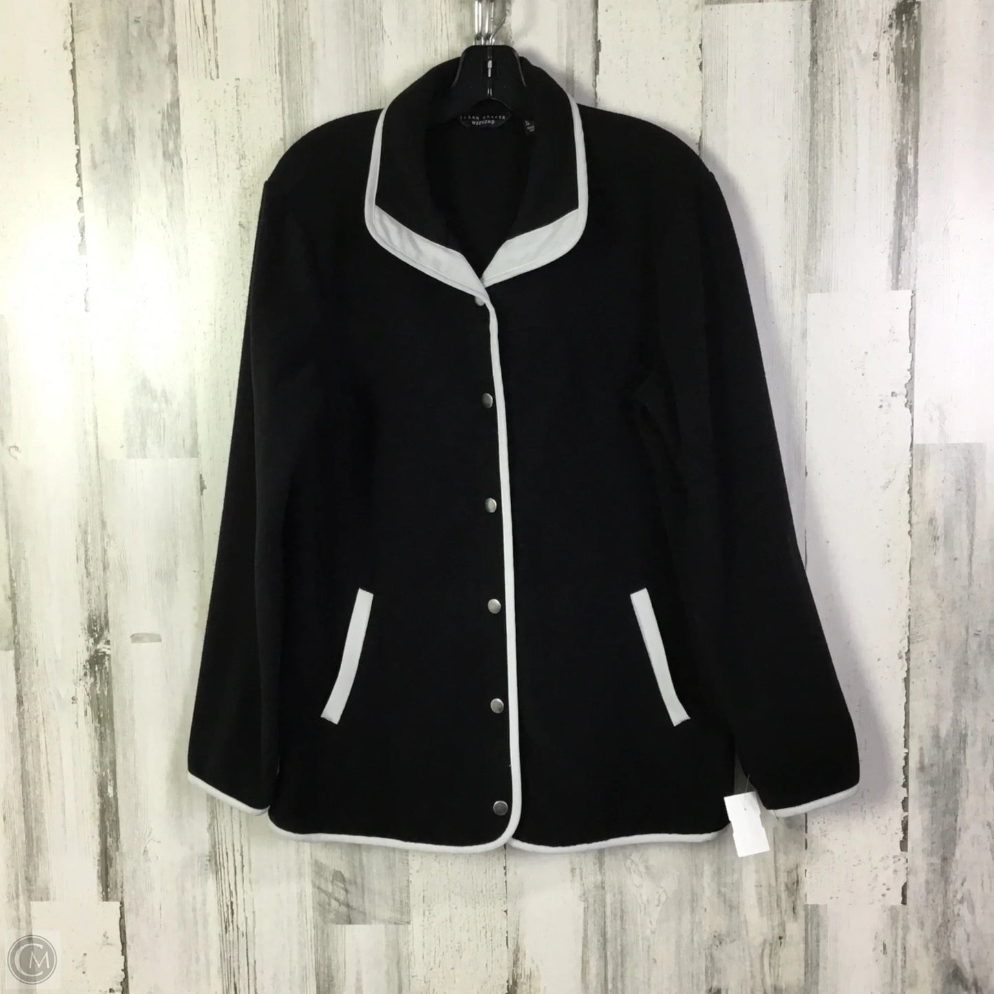 Jacket Fleece By Susan Graver In Black, Size: M