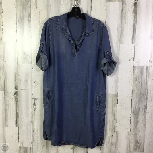 Dress Casual Short By Velvet Heart In Blue Denim, Size: L