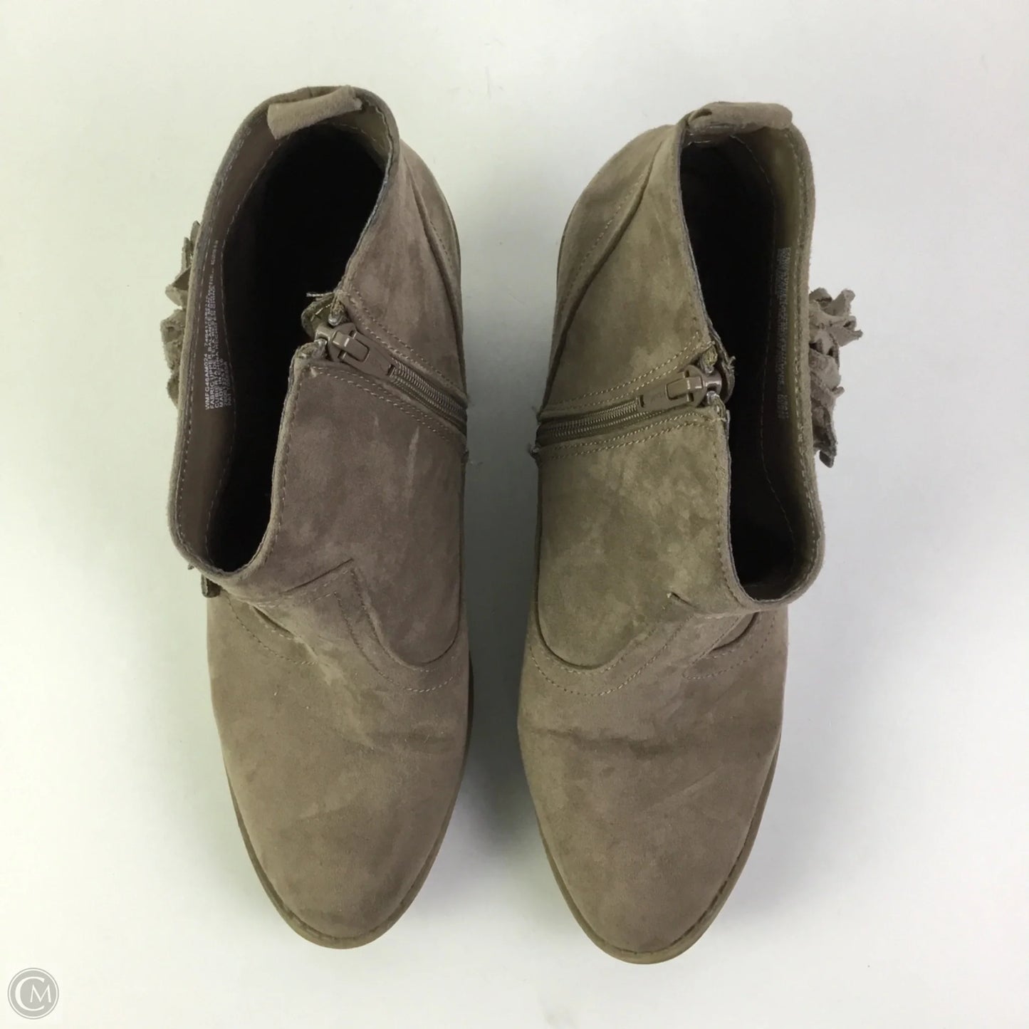 Boots Ankle Heels By Faded Glory In Tan, Size: 11