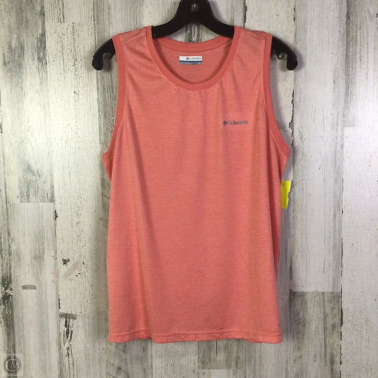 Athletic Tank Top By Columbia In Orange, Size: L