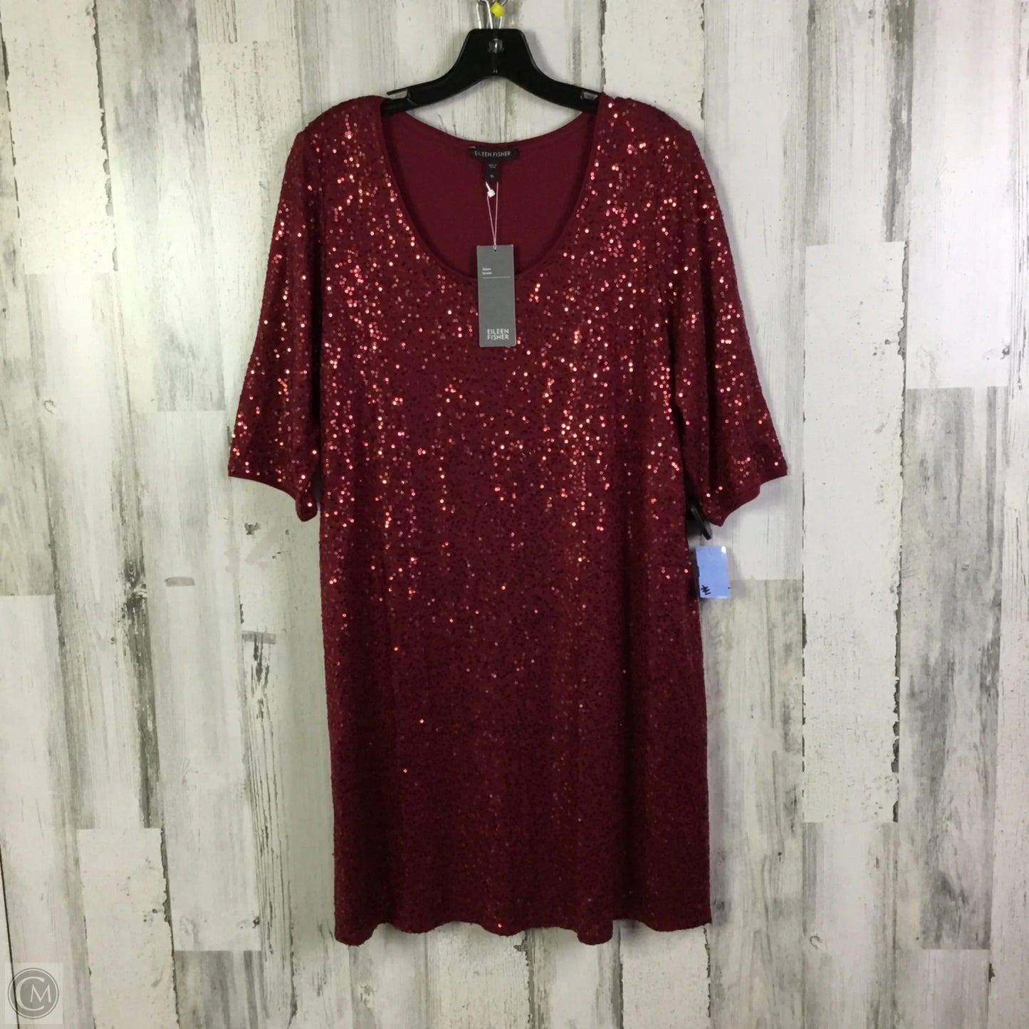 Dress Party Short By Eileen Fisher In Red, Size: Xl