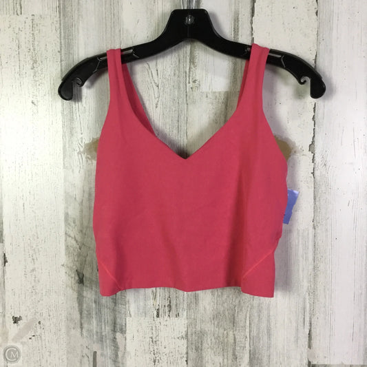 Athletic Bra By Lululemon In Pink, Size: 6