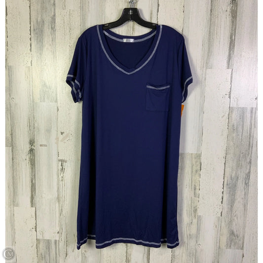 Nightgown By Ekouaer In Navy, Size: Xl