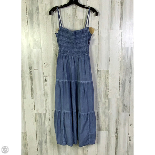 Dress Casual Midi By Gap In Blue, Size: S